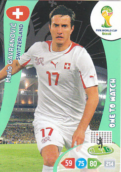 Mario Gavranovic Switzerland Panini 2014 World Cup One to Watch #303